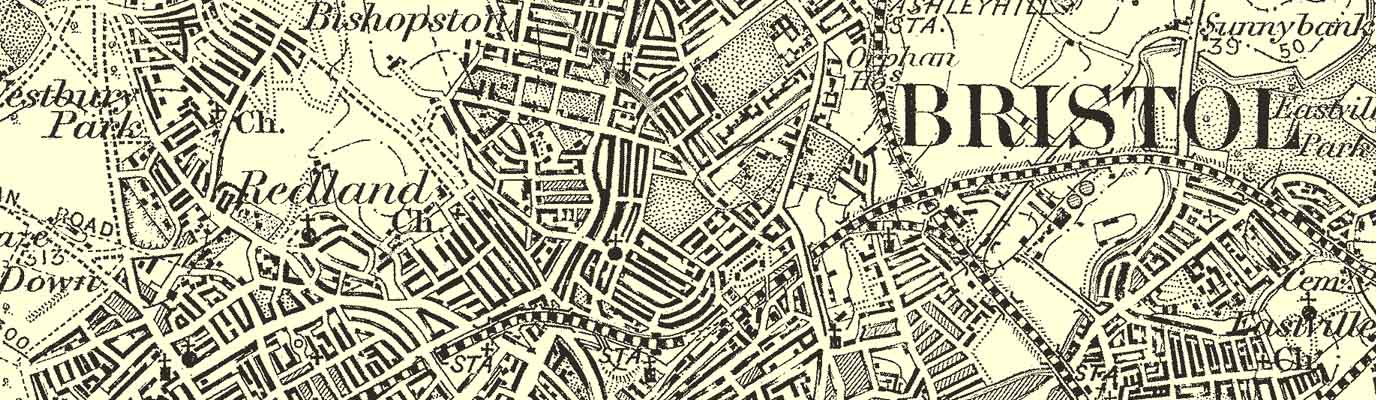 Vintage Bristol Map Title