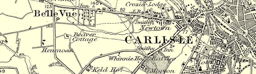 Vintage Carlisle Map Title