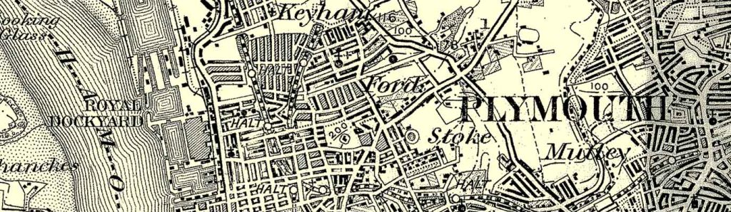 Vintage Plymouth Map Title