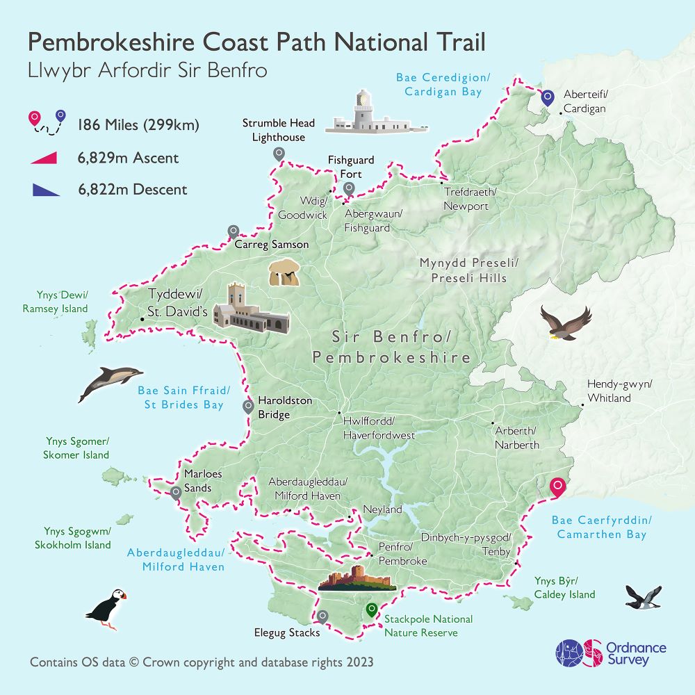 Pembrokeshire Coast Path Map