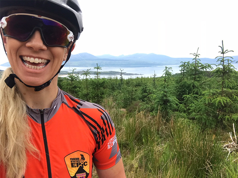 Nicole selfie with amazing view