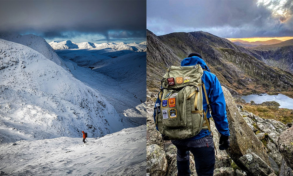 Ben Oss in Winter and Tryfan
