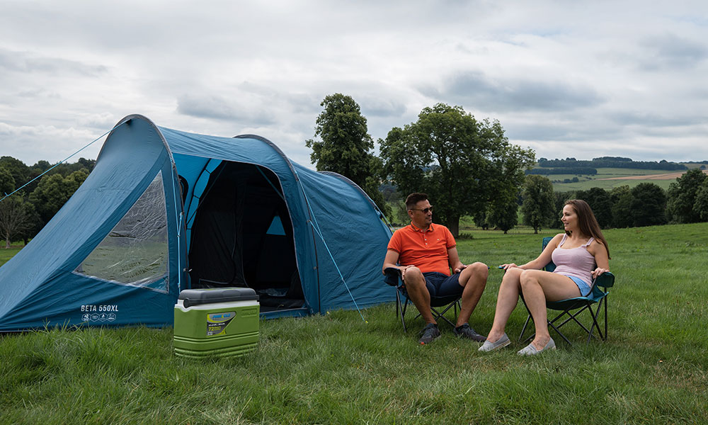 couple camping trip