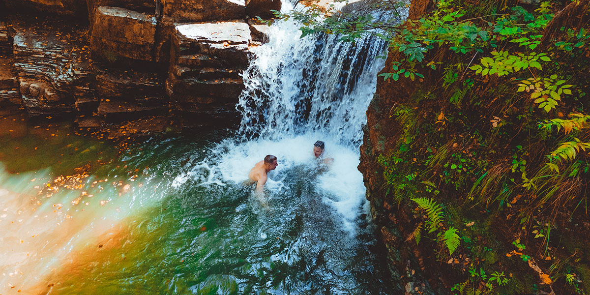 walk and swim