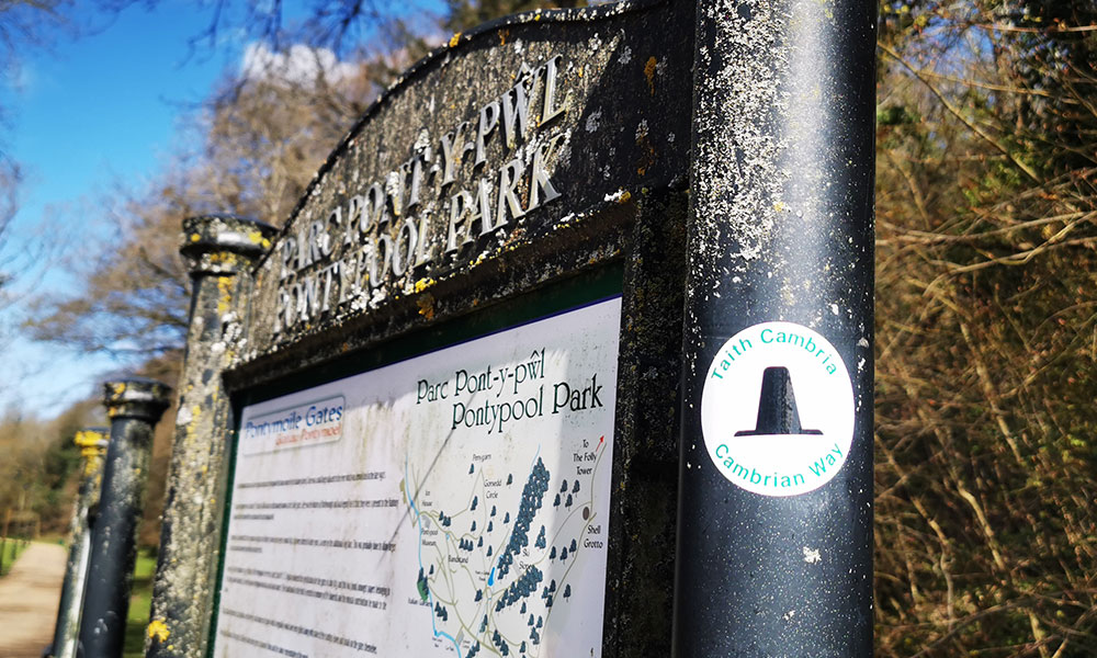 Cambrian Way waymarker
