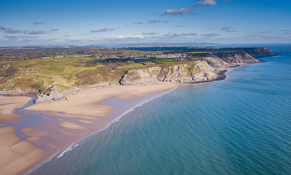 Three Cliffs Beach