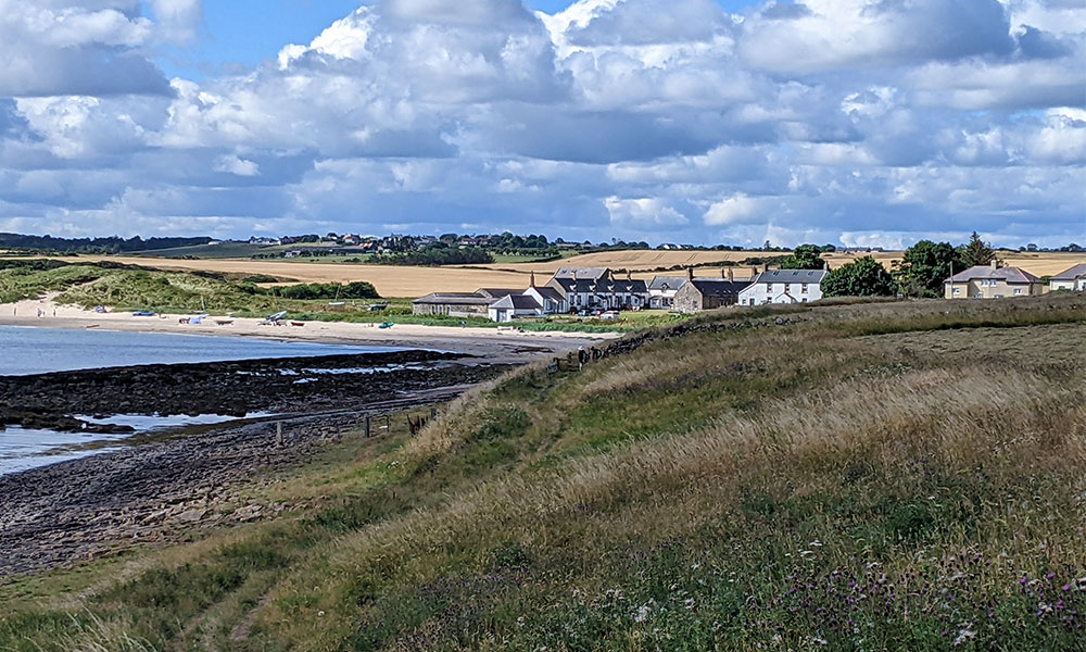 village Northumberland coast path