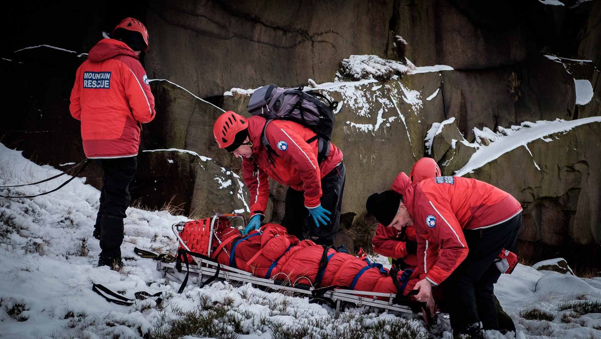 Winter mountain rescue