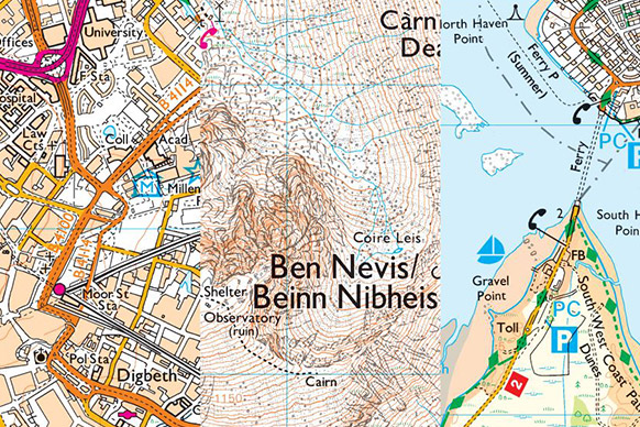 A collection of topographic maps