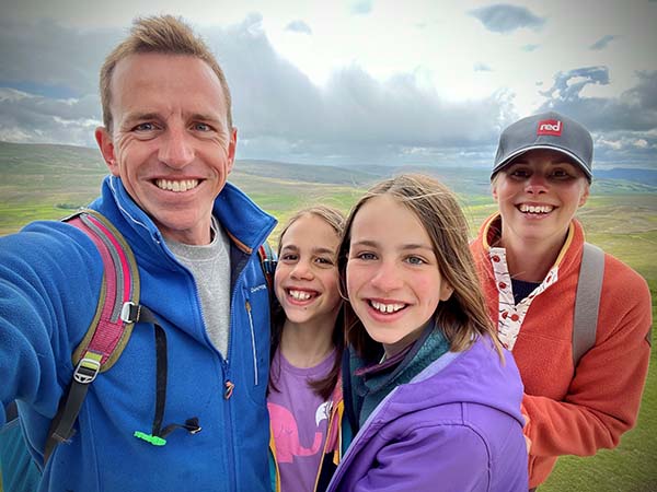 Chris Webster and his family