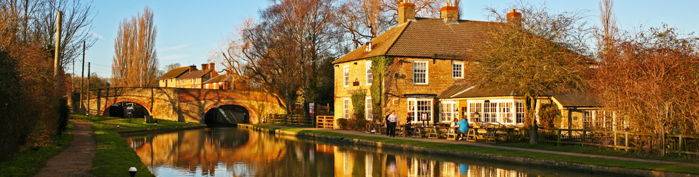 A pub next to the river.