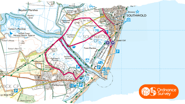 Southwold - Walberswick common loop