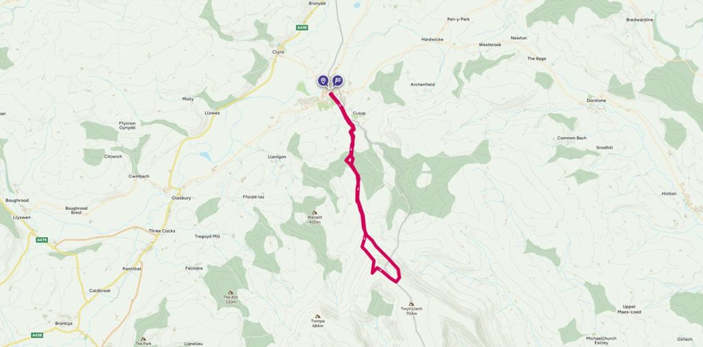 Black Mountains run route