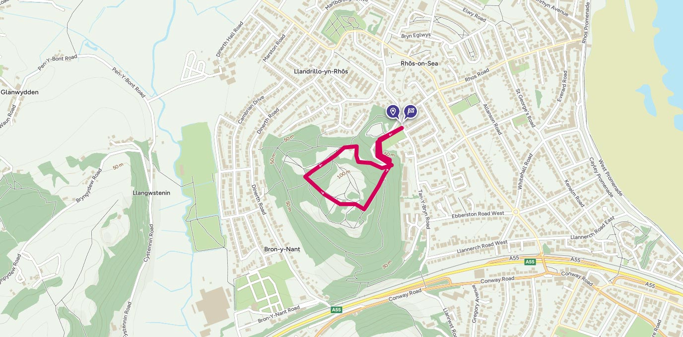 bryn euryn route map