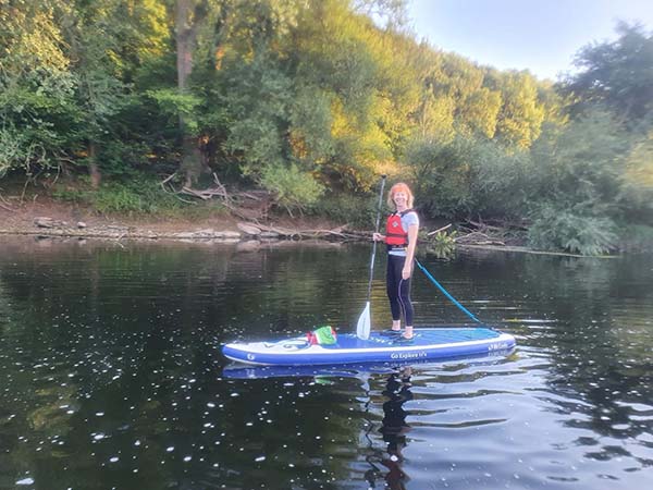 Phillipa Cherryson paddleboarding