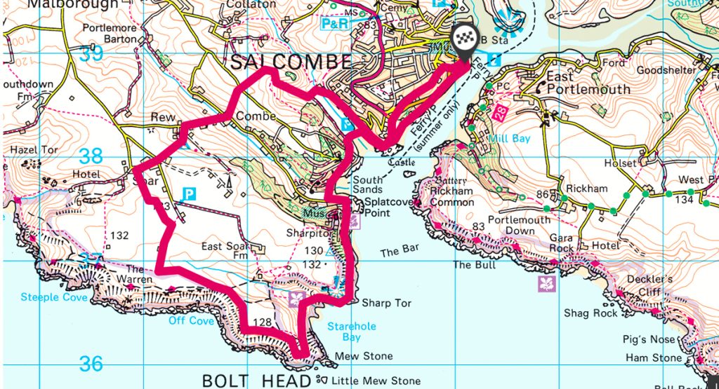 Salcombe route one of the Best Coastal Walks in Devon