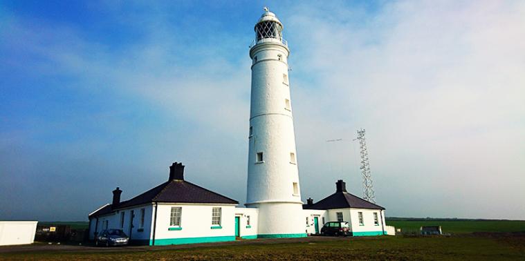 Lighthouse and buildings