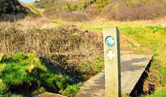 Footpath and footbridge