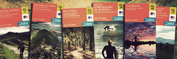 A collection of OS Explorer maps