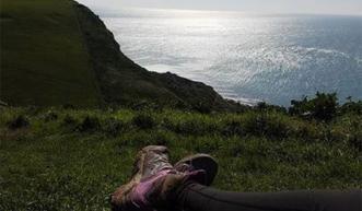 Resting atop a cliff