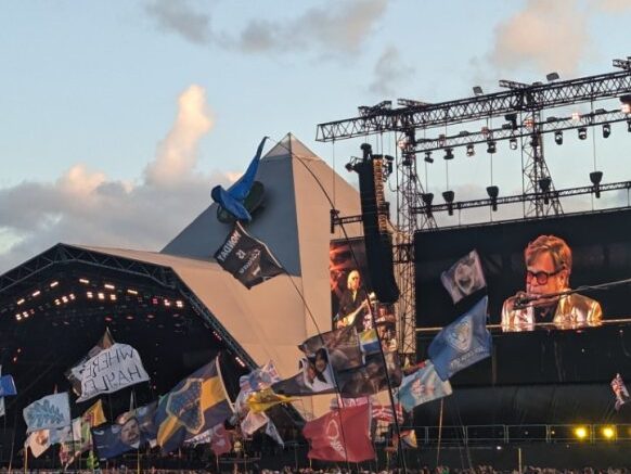 elton john at glastonbury festival
