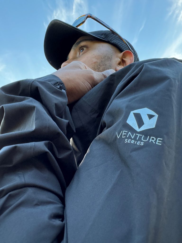 mac in a sac lightweight running jacket Deon Barrett