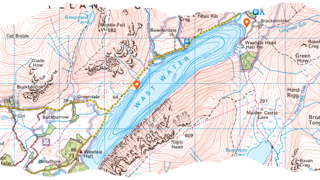 wastwater paddle board launch sites map