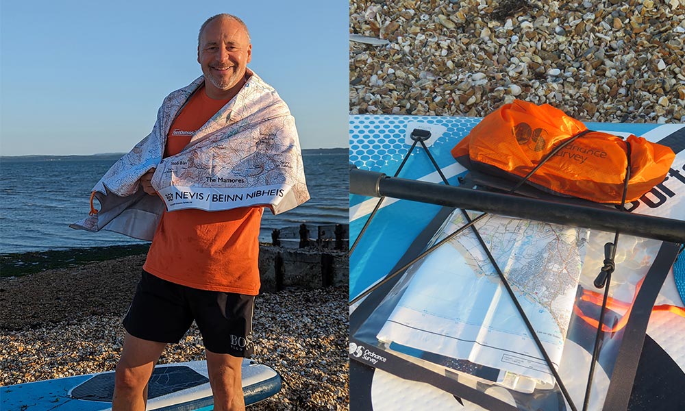 OS towel, map case and dry bag