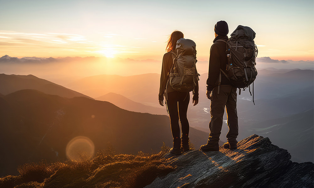 Winter hiking gear
