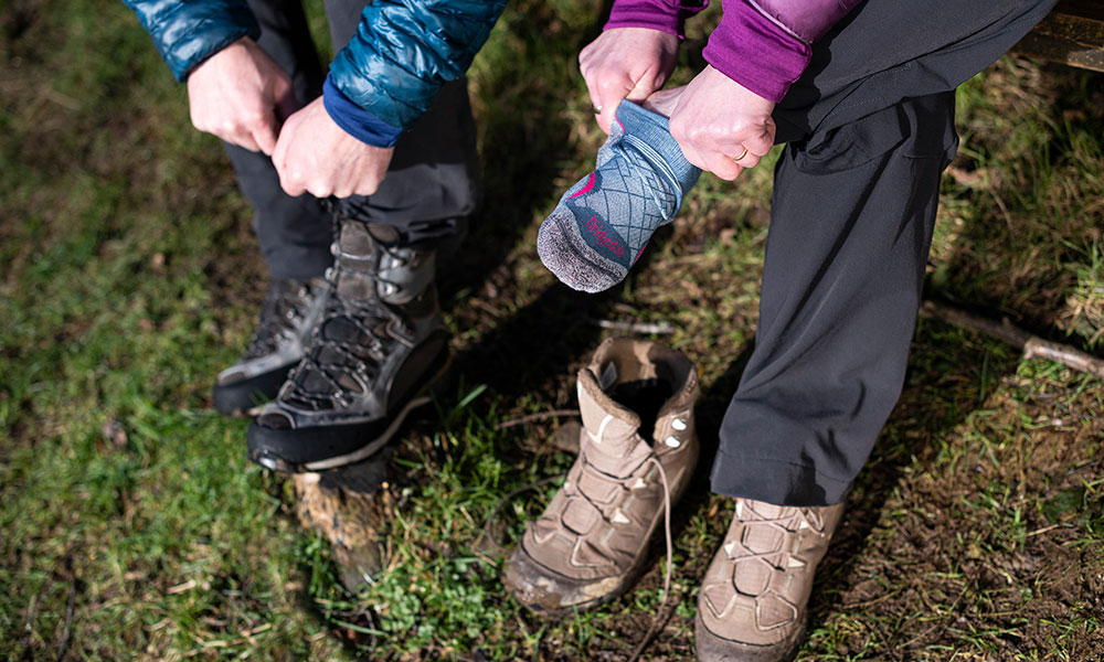 walking sock guide