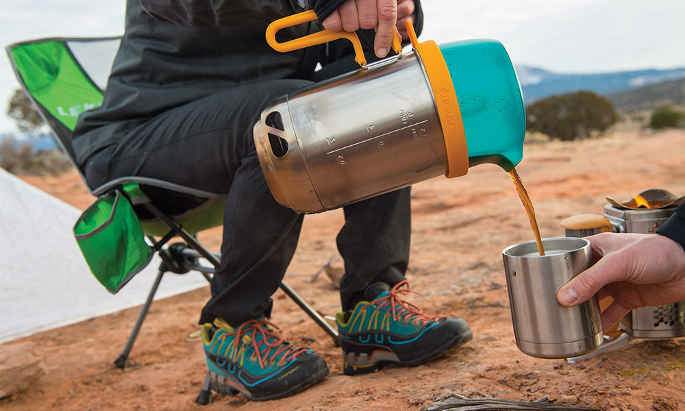 Biolite Campstove Kettle winter picnic
