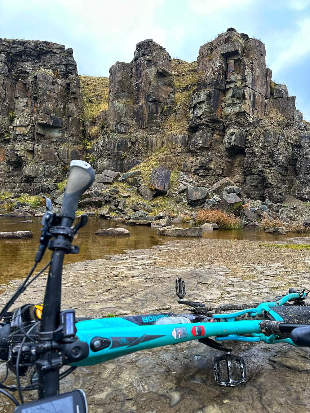rock formations at rooley moor Pennines