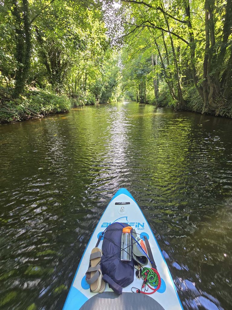 Paddleboarding the River Ure from Boroughbridge to Linton