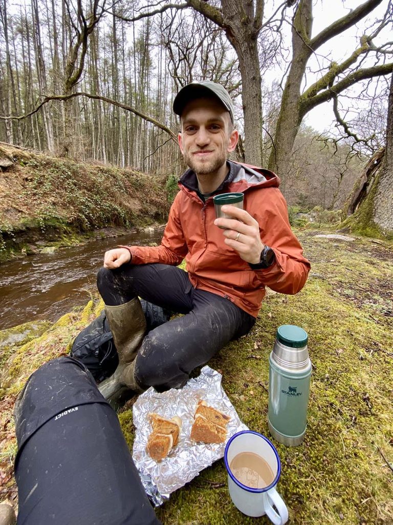 Rosedale Roasting Kilns walk having a coffee