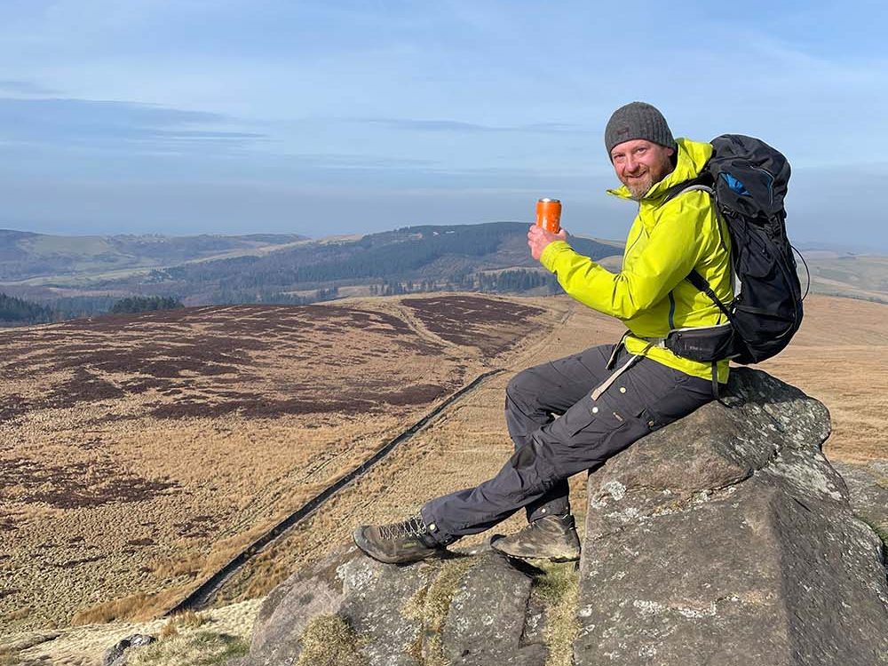 Adrian on rocks Shuttlingsloe Circular