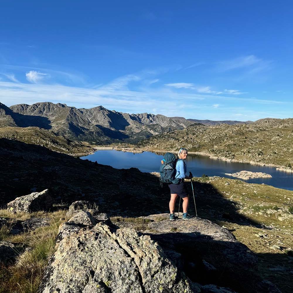 Chrissy on the Coronallacs Trail, Andorra