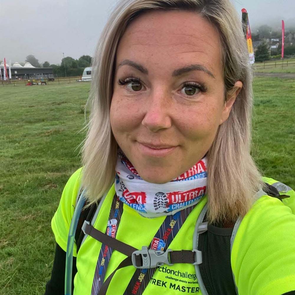 Chrissy Raider - volunteering as a backmarker for action challenge