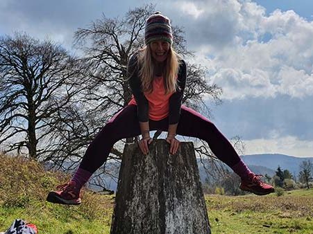 Jumping a Trig point- Sal Thornton