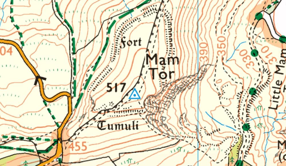 trig point symbol on map