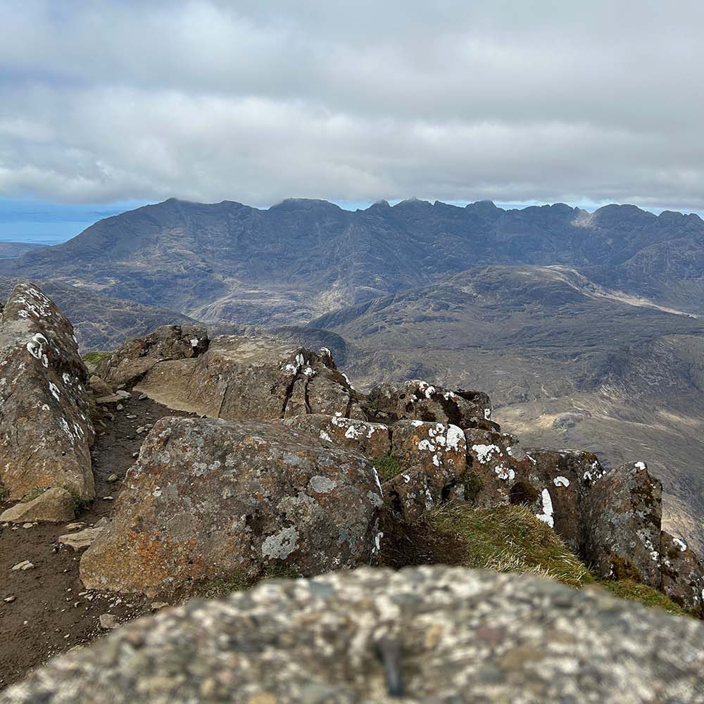 view of black cullin ridge from blaven