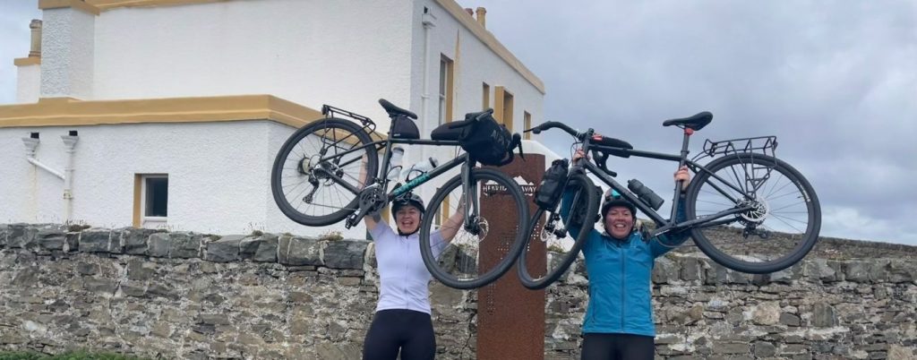 The finish of The Hebridean Way