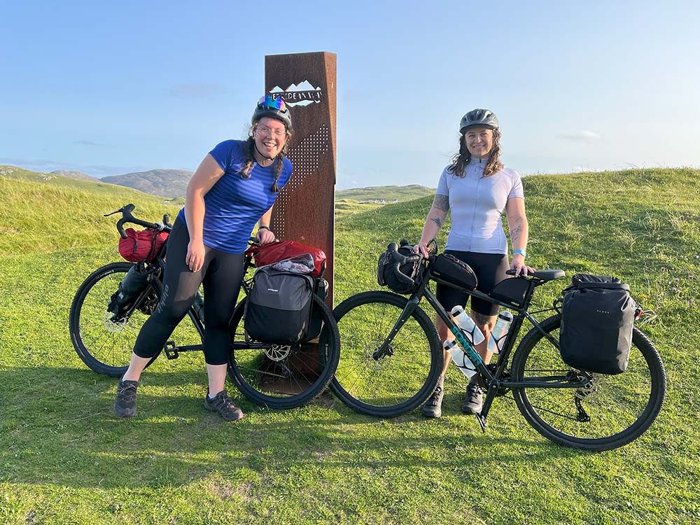 At the start of the Hebridean Way