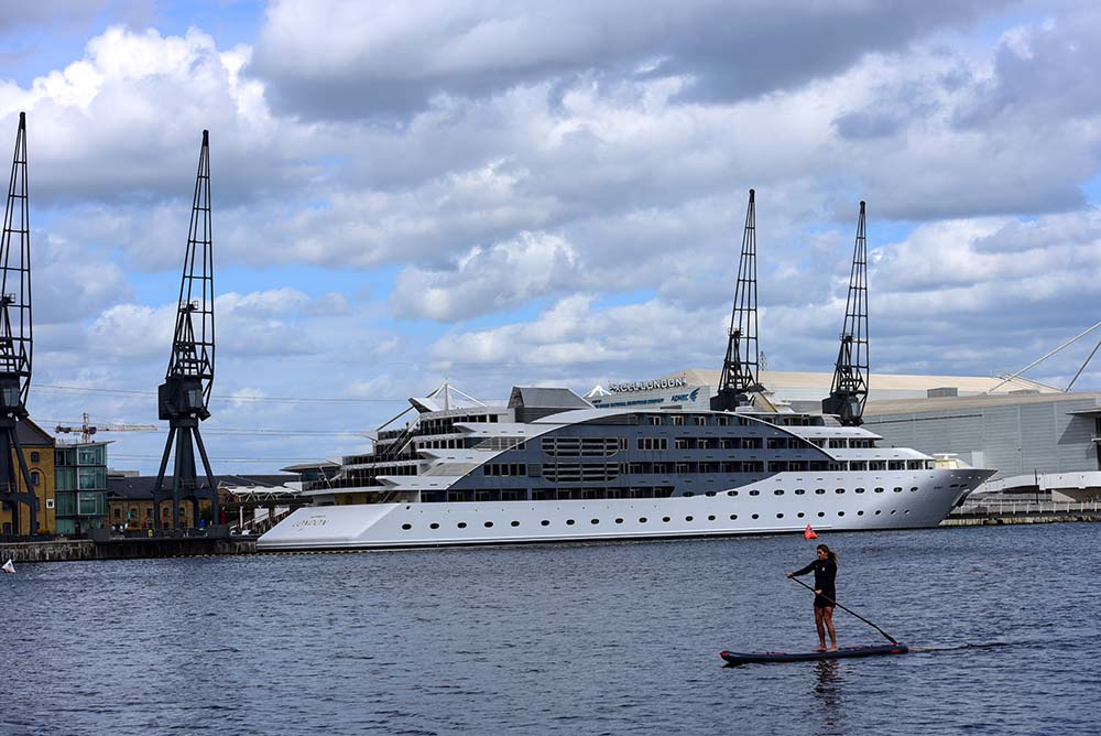 Super Yacht Hotel on Royal Victoria Docks