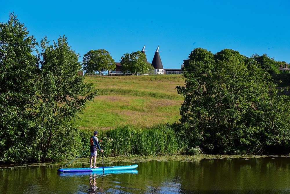 River medway paddleboarding - Yalding to Maidstone