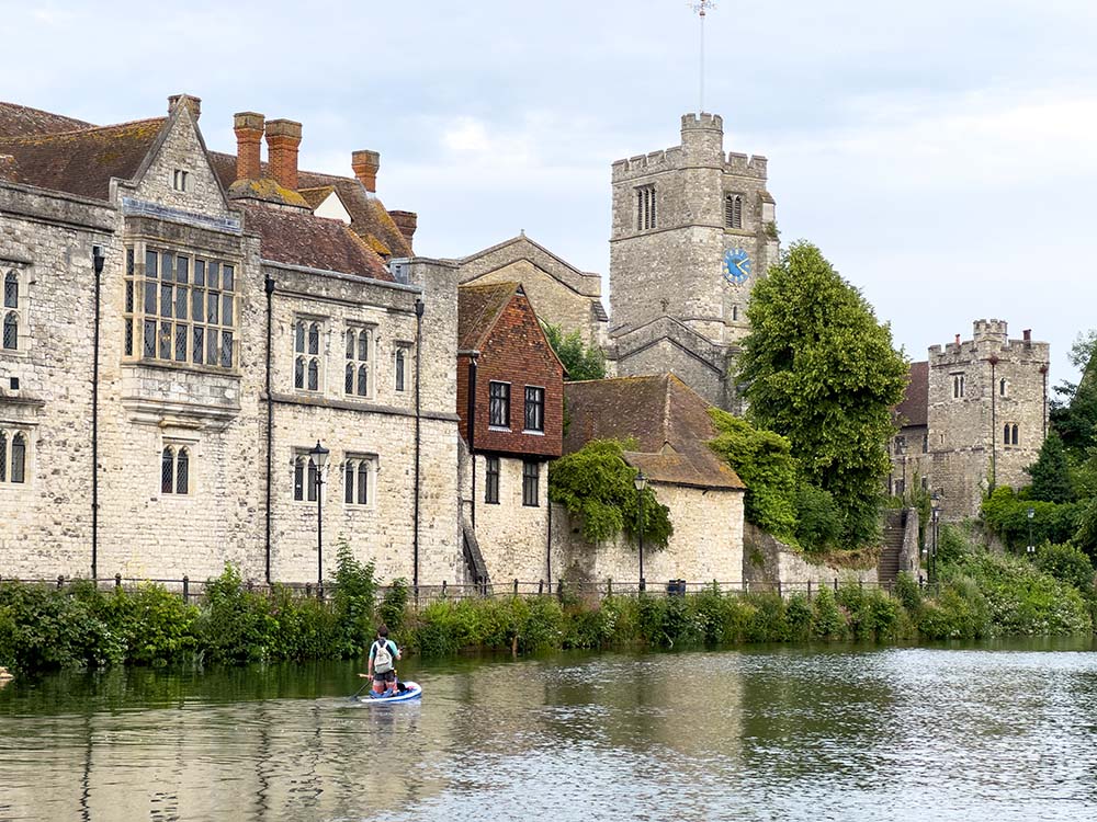 River medway paddleboarding - Yalding to Maidstone