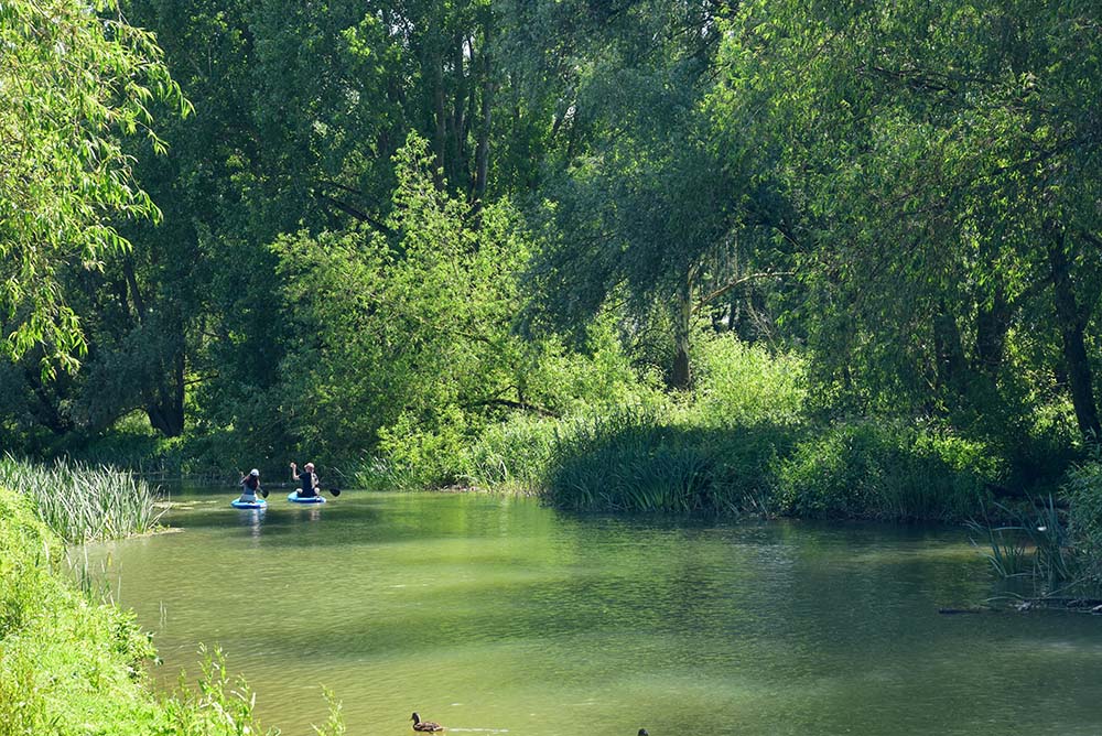 Paddleboarding on the Oxford Canal & River Thames Wolvercote Loop