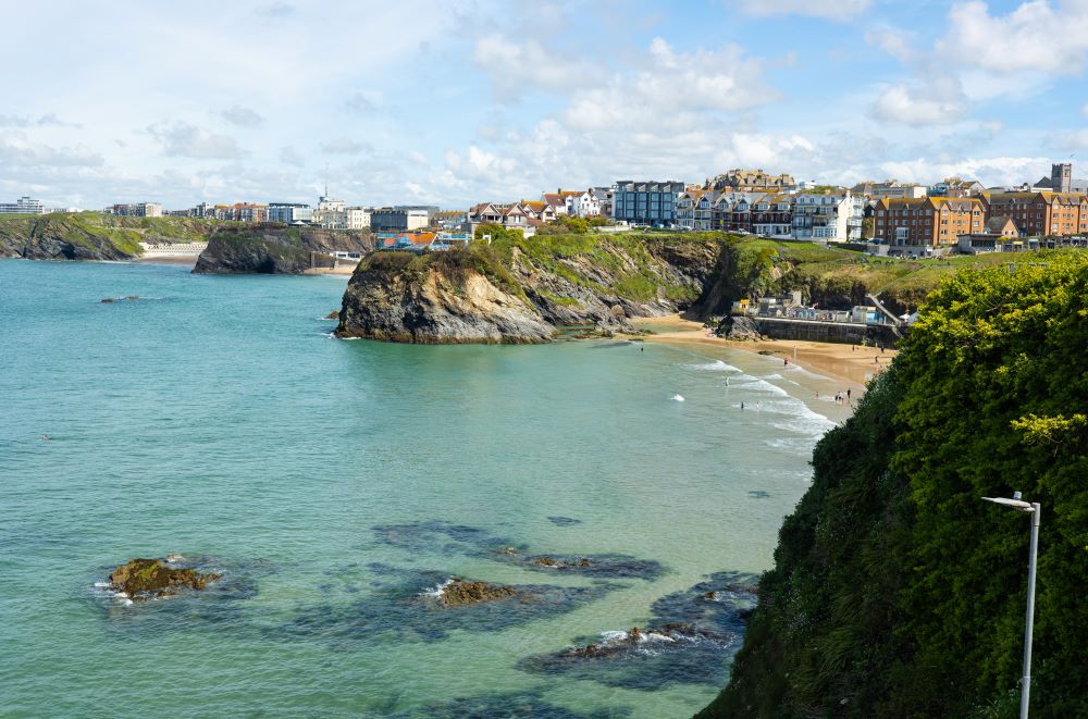 Newquay cliffs and coastal circular walk