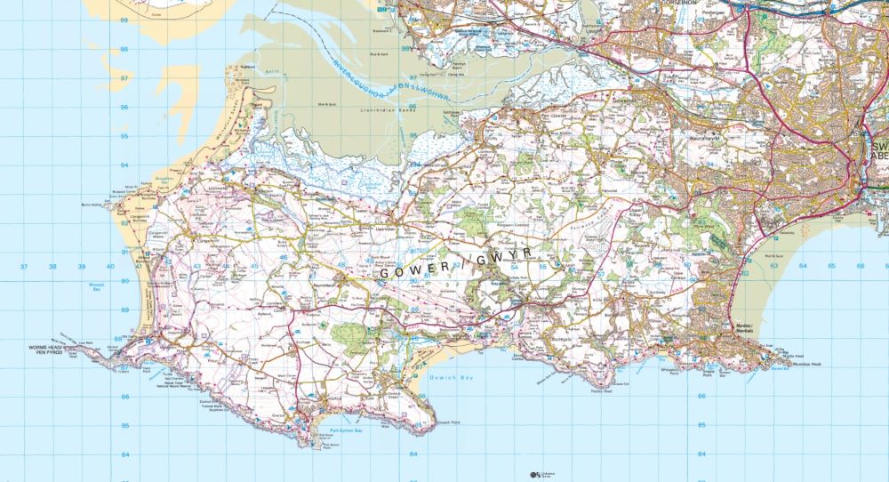 The Gower map and walks