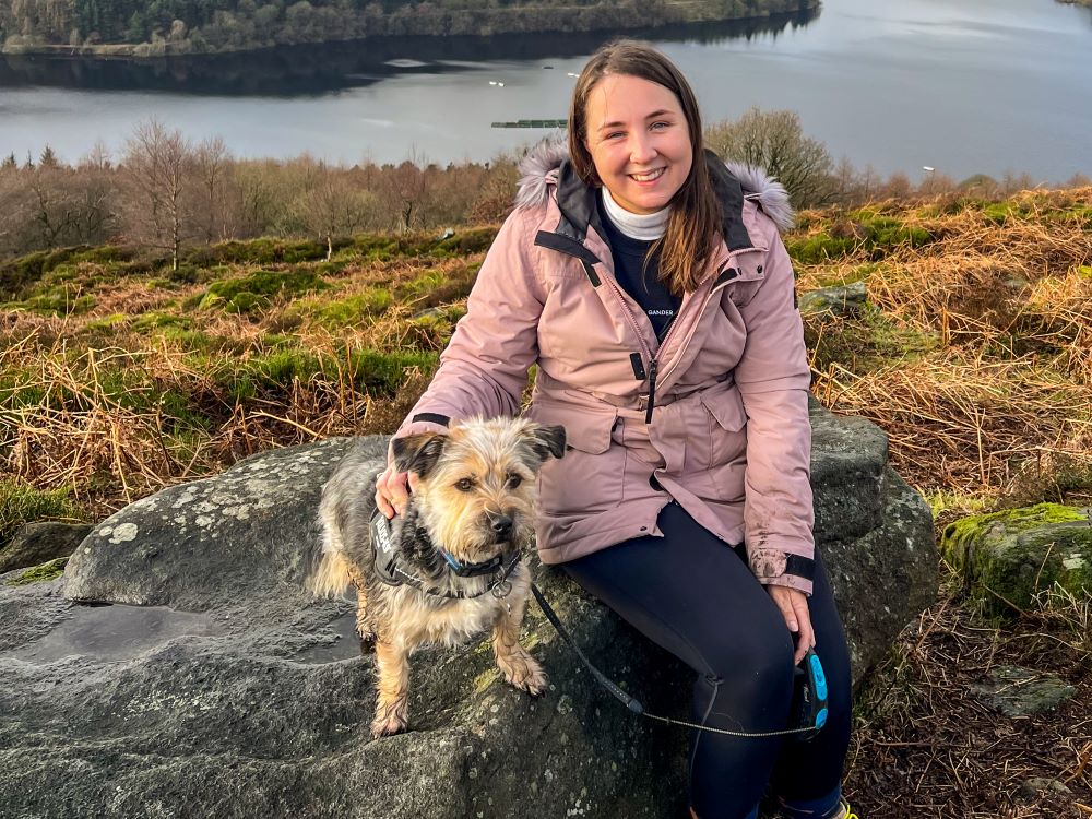 emily gill on a rock
