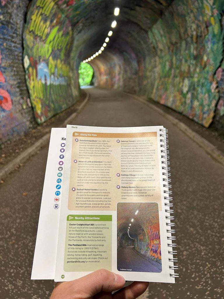 Collington Tunnel with guidebook